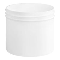 4 oz. White Regular Wall Wide Mouth Polypropylene Jar - 560/Case