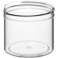 4 oz. Clear Regular Wall Wide Mouth Polystyrene Jar - 560/Case