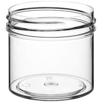 2 oz. Clear Regular Wall Polystyrene Jar - 462/Case