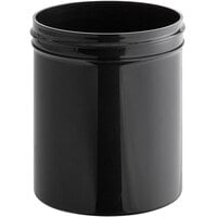 16 oz. Black Regular Wall Plastic Jar - 205/Case