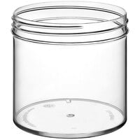 12 oz. Clear Regular Wall Polystyrene Jar - 246/Case