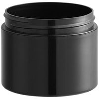 8 oz. Black Double Wall Plastic Jar - 245/Case
