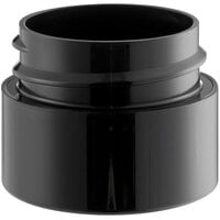 1/4 oz. Black Double Wall Polypropylene Jar - 1675/Case