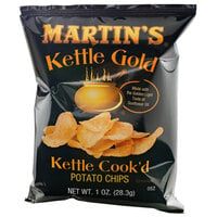 Martin's Kettle Gold Kettle Cook'd Potato Chips 1 oz. Bag - 60/Case