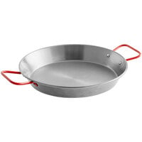 Vigor 11 inch Polished Carbon Steel Paella Pan