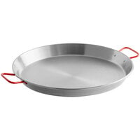 Vigor 18" Polished Carbon Steel Paella Pan