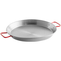 Vigor 15 3/4" Polished Carbon Steel Paella Pan