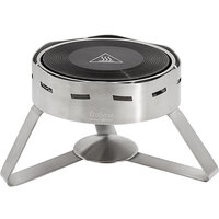 EcoBurner EB15009 EcoServe Round Large Waterless Chafer with Brushed Stainless Steel Legs by Eastern Tabletop