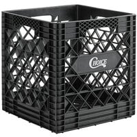 Choice Black Super Crate - 14 3/4 inch x 14 3/4 inch x 14 7/8 inch