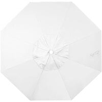 California Umbrella 9' White Olefin Replacement Canopy