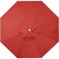 California Umbrella 9' Red Olefin Replacement Canopy