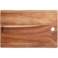 Acopa 12" x 7 1/2" Live Edge Acacia Wood Serving Board