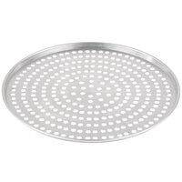 American Metalcraft SPA2016 16 inch x 1/2 inch Super Perforated Standard Weight Aluminum Tapered / Nesting Pizza Pan