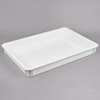 Cambro DB18263CW148 Camwear 18 inch x 26 inch x 3 inch White Polycarbonate Pizza Dough Proofing Box