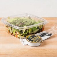 Genpak 48 oz. Clear Hinged Deli Container - 100/Pack