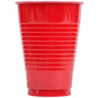 Creative Converting 28103171 12 oz. Classic Red Plastic Cup - 240/Case