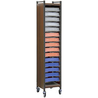Omnimed Omnicart Woodgrain 15-Binder Flat-Storage Closed Cart 264565-WG
