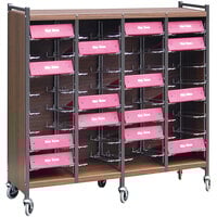 Omnimed Omnicart Woodgrain 32-Binder Flat-Storage Closed Cart 264593-WG