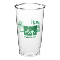 New Roots 24 oz. PLA Compostable Plastic Cold Cup - 500/Case