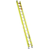 Bauer Corporation FiberLite NextGen Type 1AA 28' Yellow Professional Grade Fiberglass Extension Ladder 39228 - 375 lb. Capacity