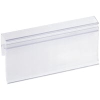 3" x 1 1/4" Clear Clip-On Label Holder