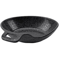 cheforward™ by GET Rainex 12 oz. Showered Black Melamine Organic Bowl with Handle - 12/Case