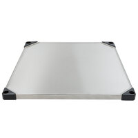 Metro 2424FS Super Erecta 24" x 24" Flat Stainless Steel Solid Shelf