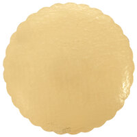 18" Gold Laminated Corrugated Cake Circle - 10/Pack