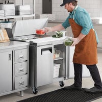 Avantco APT-36-HC 36 inch 2 Door Refrigerated Sandwich Prep Table