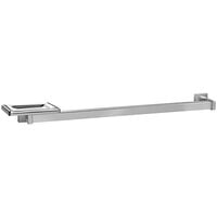 American Specialties, Inc. Bright Stainless Steel Surface-Mounted Soap Dish with Towel Bar 10-7330-B