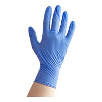 Noble 4 Mil Blue Biodegradable Powder-Free Nitrile Gloves - 1,000/Case