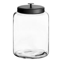 Vetri 1 Gal Glass Storage Jar - with Glass Lid - 7 inch x 7 inch x 9 3/4 inch - 1 Count Box, Clear