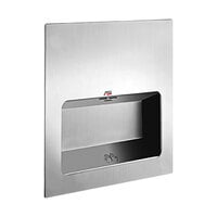 American Specialties, Inc. Turbo-Tuff 10-0135-1 Stainless Steel Recessed ADA High-Speed Automatic Hand Dryer - 110/120V