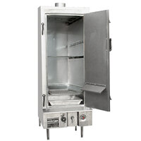 Town SM-24-R-SS Liquid Propane Indoor 24 inch Stainless Steel Smokehouse with Right Door Hinges - 45,000 BTU