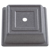 Cambro 85SFVS191 Versa Camcover 8 1/2" Granite Gray Square Plate Cover - 12/Case