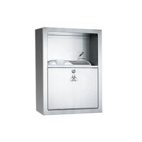 American Specialties, Inc. 10-0548-9 Stainless Steel Surface-Mounted Sharps Disposal Cabinet