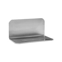 American Specialties, Inc. Stainless Steel Chase-Mounted Soap Dish with Satin Finish and Drain Holes 10-145