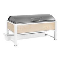 Cal-Mil Blonde 8.5 Qt. Maple Wood Full Size Chafer with Lid 22113-71