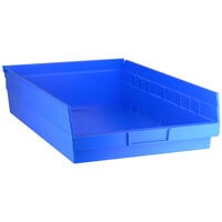 Blue Shelf Bin, 17 7/8 inch x 11 1/8 inch x 4 inch