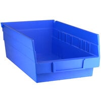 Blue Shelf Bin, 11 5/8 inch x 6 5/8 inch x 4 inch