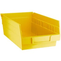 Yellow Shelf Bin, 11 5/8 inch x 6 5/8 inch x 4 inch