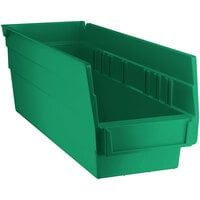 Green Shelf Bin, 11 5/8 inch x 4 1/8 inch x 4 inch