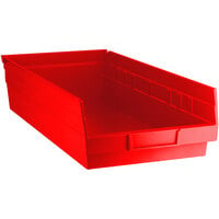Red Shelf Bin, 17 7/8 inch x 8 3/8 inch x 4 inch