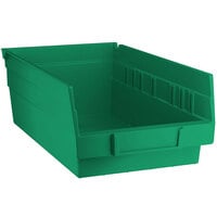 Green Shelf Bin, 11 5/8 inch x 6 5/8 inch x 4 inch