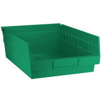 Green Shelf Bin, 11 5/8 inch x 8 3/8 inch x 4 inch