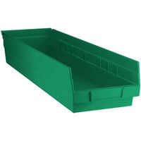 Green Shelf Bin, 23 5/8 inch x 6 5/8 inch x 4 inch