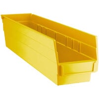 Yellow Shelf Bin, 17 7/8 inch x 4 1/8 inch x 4 inch