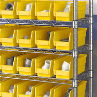 Yellow Shelf Bin, 11 5/8 inch x 4 1/8 inch x 4 inch