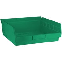 Green Shelf Bin, 11 5/8 inch x 11 1/8 inch x 4 inch