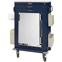 Harloff 1.8 Cu. Ft. 2-Drawer Malignant Hyperthermia Treatment Cart with Refrigerator and Key Locks MH5200K